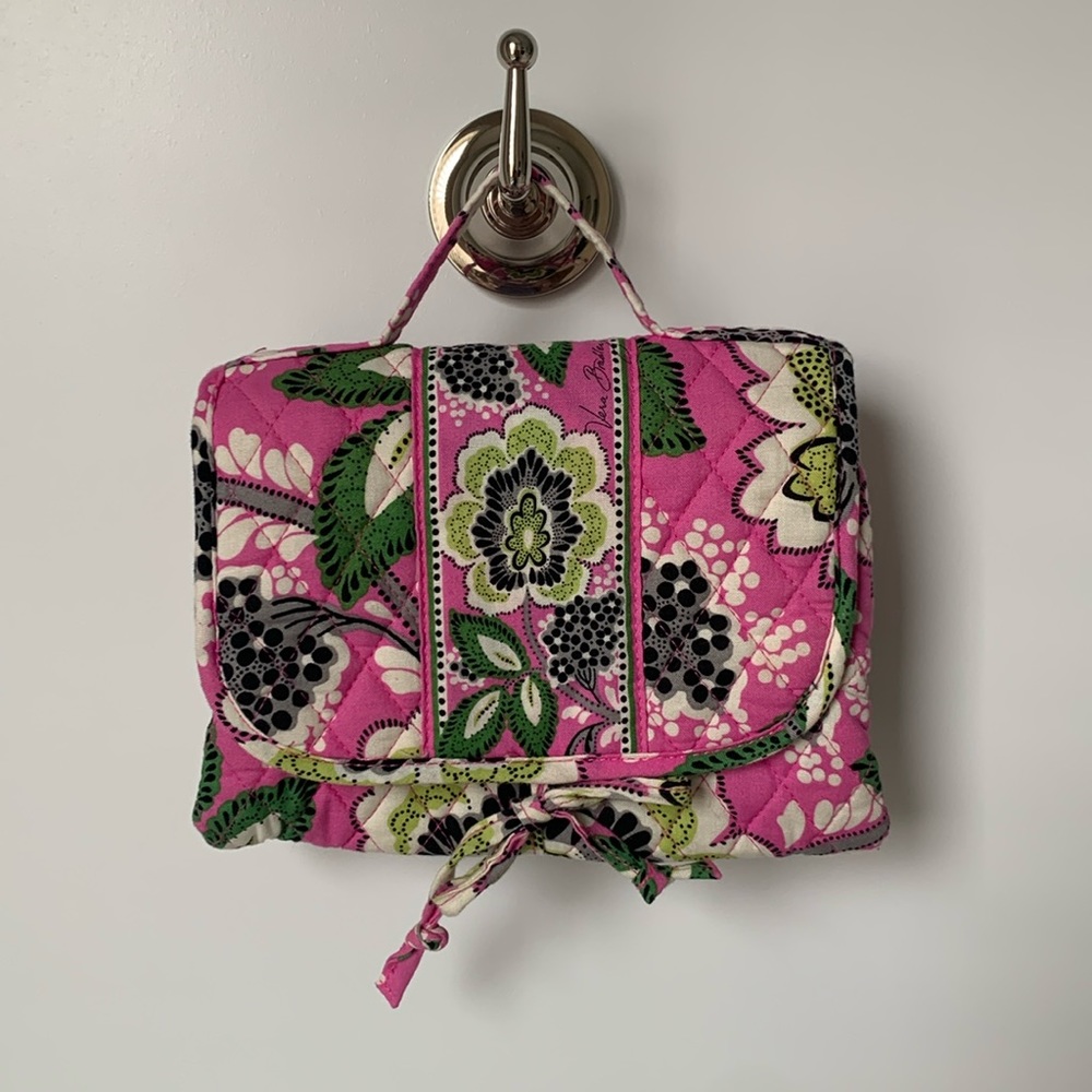 Vera Bradley Priscilla Pink Essentials Cosmetic Bag